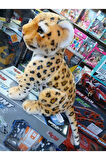 Leopar Oturan Peluş Oyuncak