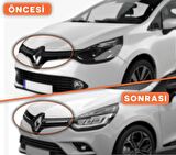 Renault Clio 4 Hb Krom Ön Panjur 2 Parça 2012 ve Üzeri