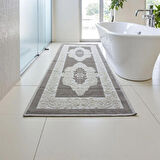 Pamuklu Kaymaz Taban Dikdörtgen Banyo Paspası – Yüksek Emici Pamuk Dokuma Banyo Halısı