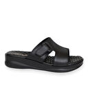 Konfores 1576-9975-2 Tam Anatomik Kadın Terlik - NKT01576-siyah-39