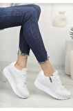 Konfores 1662 Anatomik Tabanlı Fermuarlı Bayan Sneakers Ayakkabı