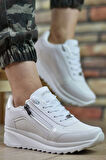 Konfores 1662 Anatomik Tabanlı Fermuarlı Bayan Sneakers Ayakkabı