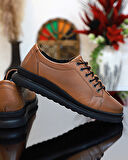 Konfores 1758-394149 Hakiki Deri Anatomik Tabanlı Kadın Mevsimlik Ayakkabı