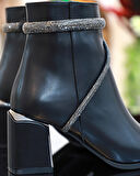 Konfores 1761-248028 Tpu Tabanlı Ayna Ökçeli Kadın Klasik Bot