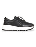 Konfores 1921-346538 Hakiki Deri Anatomik Tabanlı Kadın Sneakers Ayakkabı