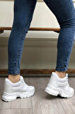 Konfores 2069 Anatomik Gizli Dolgu Tabanlı Kadın Sneakers Ayakkabı