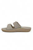 2142-9890 Tam Anatomik Unisex Hac ve Umre İçin Dikişsiz Terlik - NKT02142-BEJ-41