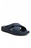 2148-9956 Tam Anatomik Üst Kalite Memory Foam Tabanlı Erkek Terlik - NKT02148-lacivert-43