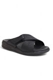 2148-9956 Tam Anatomik Üst Kalite Memory Foam Tabanlı Erkek Terlik - NKT02148-siyah-45