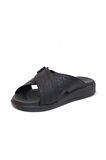2148-9956 Tam Anatomik Üst Kalite Memory Foam Tabanlı Erkek Terlik - NKT02148-siyah-45