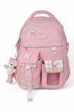 Relaxion 2174-1450 İthal Kore Tarzı Unisex Çocuk İlkokul Sırt Çantası - NKT02174-PUDRA-TEKEBAT
