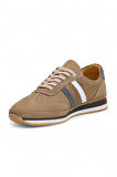 2181-LuısFıgo Hakiki Deri Üst Kalite Anatomik Tabanlı Erkek Günlük Sneakers Ayakkabı - NKT02181-Kum-44