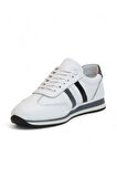 2181-LuısFıgo Hakiki Deri Üst Kalite Anatomik Tabanlı Erkek Günlük Sneakers Ayakkabı - NKT02181-beyaz-siyah-43
