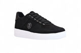 2196-Dakırs Anatomik Tabanlı Erkek Keten Kumaşlı Sneakers Ayakkabı - NKT02196-siyah-44