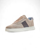 2197-Dakırs Anatomik Tabanlı Erkek Keten Kumaşlı Sneakers Ayakkabı - NKT02197-Kum-41