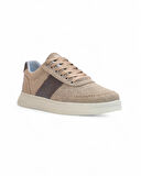 2197-Dakırs Anatomik Tabanlı Erkek Keten Kumaşlı Sneakers Ayakkabı - NKT02197-Kum-41