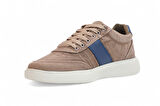 2198-Dakırs Anatomik Tabanlı Erkek Keten Kumaşlı Sneakers Ayakkabı - NKT02198-Kum-42