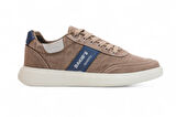 2198-Dakırs Anatomik Tabanlı Erkek Keten Kumaşlı Sneakers Ayakkabı - NKT02198-Kum-42