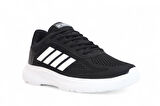 2202-Jamper Anatomik Tabanlı Ultra Hafif Unisex Bağcıklı Sneakers Ayakkabı - NKT02202-siyah-beyaz-44