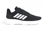 2202-Jamper Anatomik Tabanlı Ultra Hafif Unisex Bağcıklı Sneakers Ayakkabı - NKT02202-siyah-beyaz-44