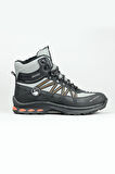 2223-Jamper Anatomik Kaydırmaz Tabanlı Soft Shell Outdoor Trekking Erkek Fermuarlı Spor Bot - NKT02223-gri-44