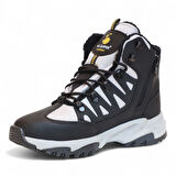 2225-Jamper Anatomik Kaydırmaz Tabanlı Soft Shell Outdoor Trekking Erkek Fermuarlı Spor Bot - NKT02225-gri-42