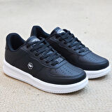 2228-Wickers Air Force Modeli Anatomik Tabanlı Üst Kalite Unisex Sneakers Ayakkabı - NKT02228-siyah-beyaz-36