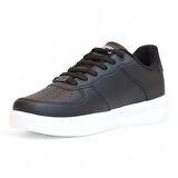 2228-Wickers Air Force Modeli Anatomik Tabanlı Üst Kalite Unisex Sneakers Ayakkabı - NKT02228-siyah-beyaz-38