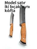 KAMP BIÇAK BABALI OĞULLU DERİ KILIF HEDİYE