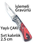 KAMP OUTDOOR MİNİ ALASKA ÇAKI GRAVÜRLÜ HEDİYE BEZ KILIFLI