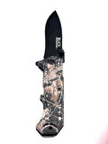 KAMP OUTDOOR BUCK ÇAKI KAMUFLAJ DESEN   20 CM  HEDİYE BEZ KILIFLI