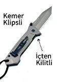 KAMP OUTDOOR BROWNİNG YEŞİL İPLİ ÇAKI  KEMER KLİPSLİ  