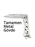 KAMP OUTDOOR MİNİ  ALASKA METAL ÇAKI 16 CM  TAMAMEN ÇELİK 