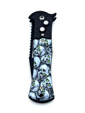 KAMP OUTDOOR DÜĞMELİ  KURU KAFA ÇAKI KİLİTLİ 20 CM KEMER KLİPSLİ