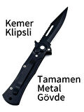 KAMP OUTDOOR DÜĞMELİ  KURU KAFA ÇAKI KİLİTLİ 20 CM KEMER KLİPSLİ