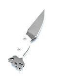 KAMP OUTDOOR KURTLU KOLYE BIÇAK 13 CM HEDİYE DERİ KILIFLI