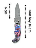 KAMP DÜĞMELİ 16 CM CEP ÇAKISI KEEMER KLİPSLİ TAMAMEN METAL