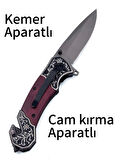 KAMP OUTDOOR   İŞLEMELİ BROWNİNG ÇAKI 23 CM BOY  İÇTEN KİLİTLİ  KEMER KLİPSLİ