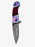 KAMP OUTDOOR   İŞLEMELİ BROWNİNG ÇAKI 23 CM BOY  İÇTEN KİLİTLİ  KEMER KLİPSLİ