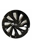 Kia Sportage Uyumlu 15 Inç 4 Adet Piano Black Siyah Jant Kapağı Takımı