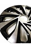 Point Peugeot Partner Uyumlu 14 Inç Piano Black Siyah Jant Kapağı 4 Adet