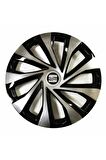 Seat Ibiza Uyumlu 14 Inç Piano Black Siyah Jant Kapağı 4 Adet