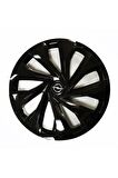 Opel Insignia Uyumlu 15 Inç 4 Adet Piano Black Siyah Jant Kapağı Takımı