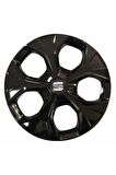 Seat Favorit Uyumlu 15 Inç Piano Black Siyah Jant Kapağı 4 Adet