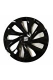 Seat Ibiza Uyumlu 15 Inç Piano Black Siyah Jant Kapağı 4 Adet