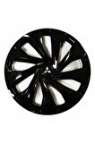 Mitsubishi Carisma Uyumlu 14 Inç 4 Adet Piano Black Siyah Jant Kapağı Takımı