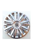 Volkswagen Polo - Golf - Bora 15'' Inç Jant Kapağı 4 Adet Kırılmaz Esnek - Amblem Hediyeli.
