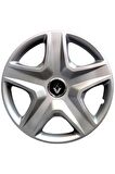 Renault Clio 14'' Inç Jant Kapağı 4 Adet 1 Takım Gri 5kol14