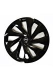 Opel Astra Uyumlu 14 Inç 4 Adet Piano Black Siyah Jant Kapağı Takımı