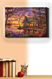 Sayılarla Boyama Seti Kasnaklı Terk Edilmiş Ev 60 X 75 Cm